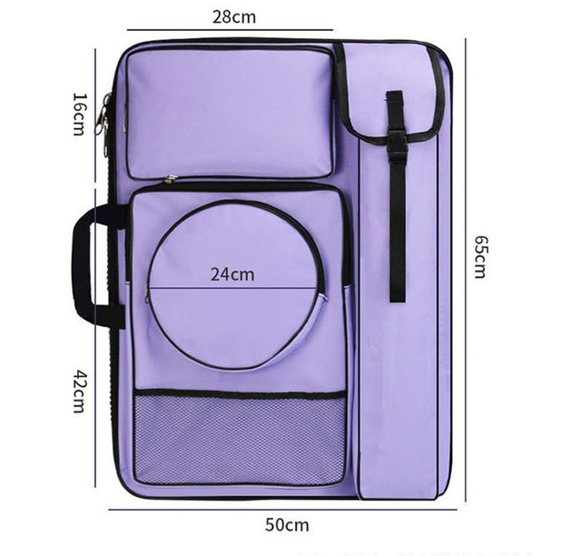 Secolorart Art Portfolio Bag Artist Portfolio Case 19 X 25 Art Backpack for Drawing Sketching Painting