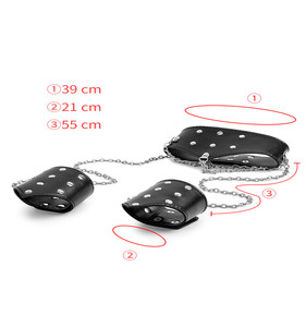 <strong>BDSM</strong> Restraint <strong>Collar</strong> with Hand Waist Cuffs Female Bondage Sex Toys for <strong>BDSM</strong> &amp; Kinky Play - Product Image 6