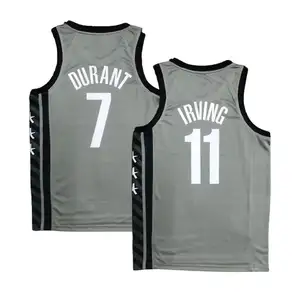 Kyrie Irvin şehir basketbol forması ağları sert 75th yıldönümü spor gömlek Kevin Durant üniforma