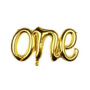 Fête d'<span class=keywords><strong>anniversaire</strong></span> <span class=keywords><strong>gonflable</strong></span> Décoration de Noël Lettres jointes Colorées UN Script Ballons en aluminium 16 pouces Garçon ou Fille Bébé - Product Image 1