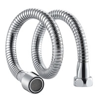 Tuyau d'extension moderne pour robinet de cuisine, pour éviers de légumes, électroplaqué, pliable, tout en cuivre, bec extenseur rotatif 0-100C
