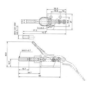 GH301A Giá Trực Tiếp Từ Nhà Máy Trên 30 Năm Kinh Nghiệm Kẹp Nhanh Loại Chốt Cài Chốt Cố Định Dây Nịt Dây Điện - Product Image 2
