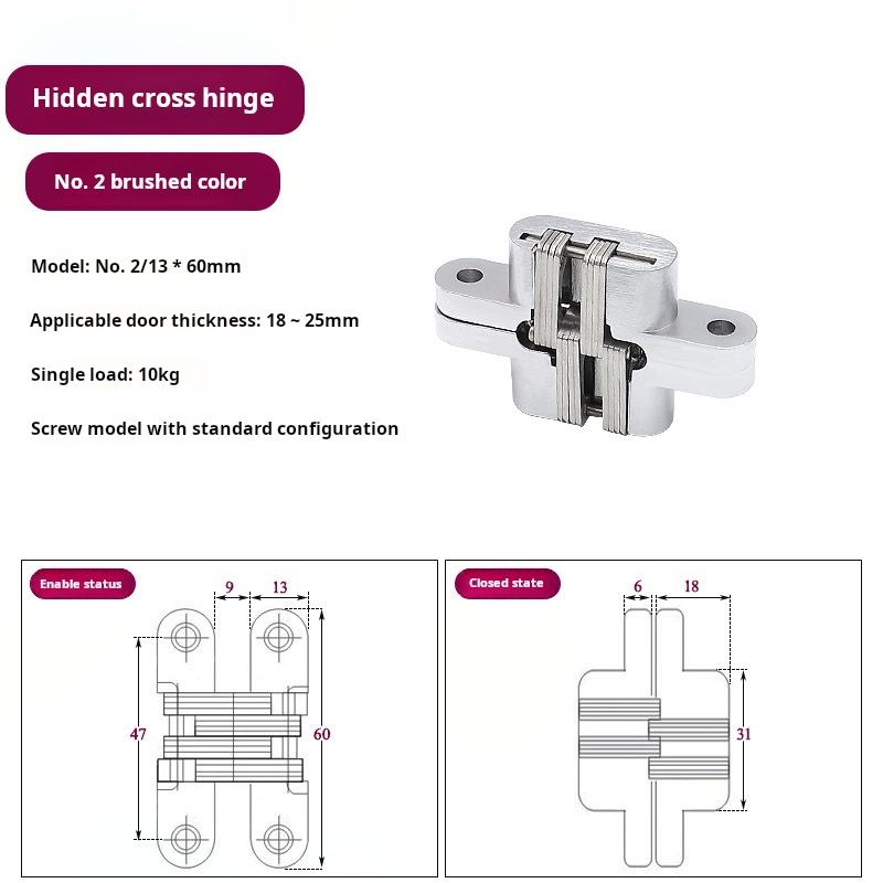 No.2-13X60mm/Silver White
