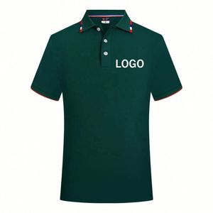 Polo à manches courtes personnalisé avec logo brodé, uni pour homme, t-shirt vierge, polo imprimé, t-shirt de sport et de golf - Product Image 1