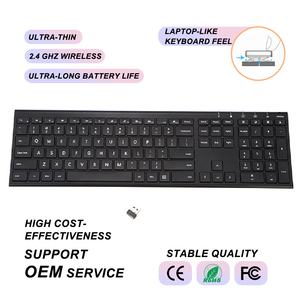 Nuevo Teclado Inalámbrico Universal con Diseño Ergonómico, Bluetooth, USB, Multidispositivo, ABS, Tamaño Completo para Computadora de Escritorio y Portátil 1923 - Product Image 1