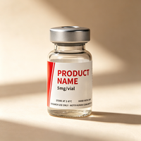 Étiquettes personnalisées pour flacons de peptides, autocollants adhésifs pour petites fioles, résistants à l'huile, imperméables, résistants aux UV, en vinyle, avec code-barres, 3 ml, 5 ml