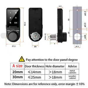 Bàn Phím Cảm Ứng 5 Số Mật Khẩu Tủ Quần Áo Keyless Thông Minh Ngăn Kéo Locker Tủ Điện Tử Kỹ Thuật Số Cam Khóa - Product Image 6
