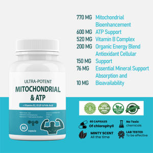 Integratore Mitocondriale OEM 2326 MG in Capsule con Polvere di <span class=keywords><strong>ATP</strong></span>, Complesso Vitaminico B, CoQ10 e PQQ, Energia Ultra Potente, Forza, Muscoli - Product Image 2
