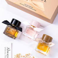 Boîte-cadeau de luxe de haute qualité, écologique, en matériaux recyclés, avec gaufrage, pour parfum féminin, floral frais et longue durée
