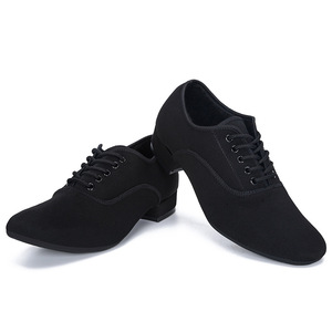 Zapatos de baile de salón cuadrados <span class=keywords><strong>GB</strong></span> Quick Waltz Comfo Quickstep para hombre, zapatos de charol a la moda, parte superior de cuero genuino, algodón plano - Product Image 3