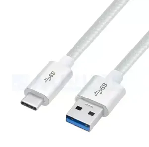 สาย3.1 USB Type C สำหรับ Chromebook เครื่องชาร์จและสาย USB-C แผ่นอลูมิเนียมฟอยล์ชุบนิกเกิล PVC OEM