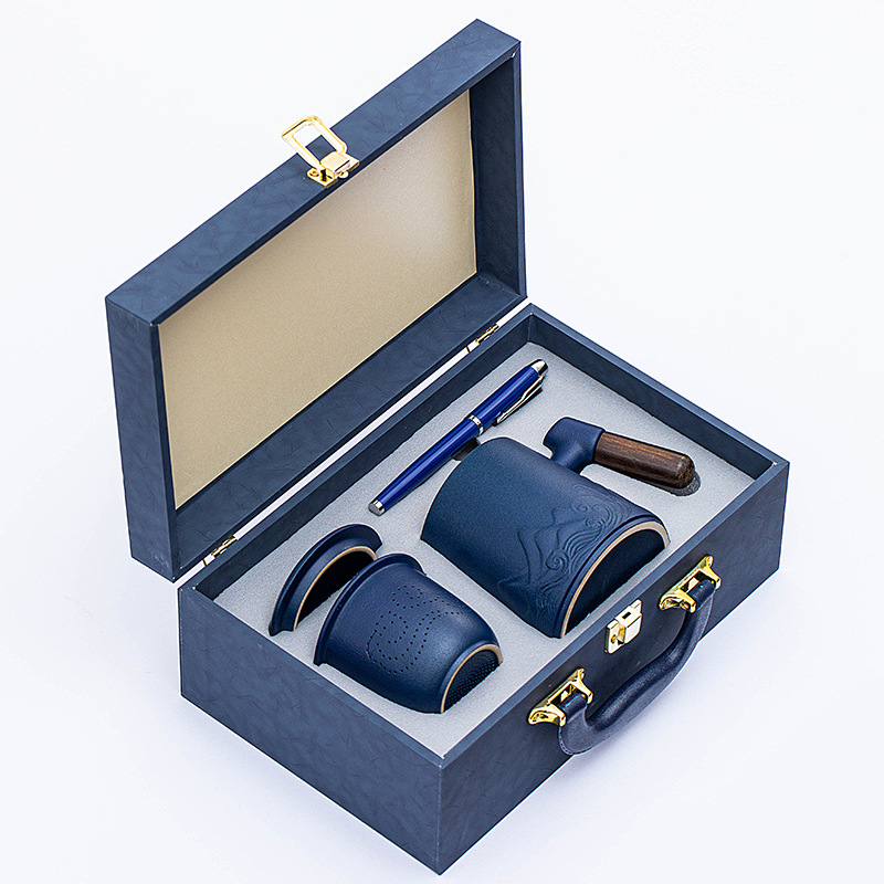 ensemble de 2 tasses de bureau [bleu business]]