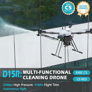 Dron de Limpieza de Fachadas de Edificios de Gran Altura JIUSI D15R, Tecnología RTK, 20Mpa de Alta Presión, Listo para Volar, Limpieza Automática, 1 Año de Garantía - Product Image 1