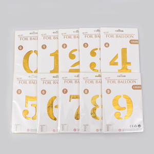 Globos de Papel <span class=keywords><strong>con</strong></span> Número del 0 al 9 de 40 Pulgadas <span class=keywords><strong>con</strong></span> Lámina de Aluminio - Venta al por Mayor Tamaño Extra Grande - Product Image 4