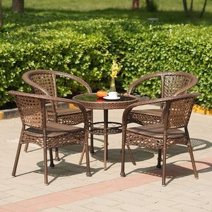 Set da Giardino in Rattan con Sedia <span class=keywords><strong>e</strong></span> Tavolo per Balcone <span class=keywords><strong>e</strong></span> Cortile - Product Image 2