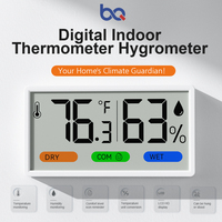 Thermo-hygromètre numérique intérieur/extérieur avec écran LCD, alarme, rétroéclairage, pour usage domestique, certifié CE FCC, double piles AAA