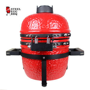 SEB KAMADO Barbecue de cuisine d'extérieur de 13 pouces Barbecue au charbon de bois en céramique Barbecue vert KAMADO Grill - Product Image 2
