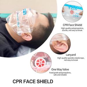 Mascarilla de RCP Desechable y Estéril con Válvula Unidireccional, Portátil para Exteriores, para Reanimación <span class=keywords><strong>Cardiopulmonar</strong></span> de Emergencia y Respiración Artificial - Product Image 4