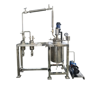 Réacteur de polycondensation et d'estérification industriel bibo 10L, cuve de réaction, moteur en acier inoxydable SS304/316 - Product Image 1