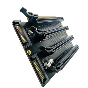 PCIe-Bifurcation x16 ถึง x4x4x4x4 การ์ดขยาย PCI-E PCI-Express 3.0 x16 1 ถึง 4 Gen3 การ์ดอะแดปเตอร์ <span class=keywords><strong>SATA</strong></span> พอร์ตแยกการ์ด - Product Image 2