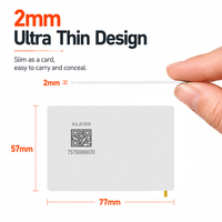 Traceur intelligent étanche YG-AT03-PE Slim Card Bluetooth anti-perte pour portefeuilles, sacs à main, suivi personnel et de véhicules