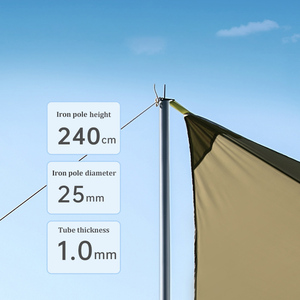 Canopée hexagonale multifonctionnelle pour 5 à 8 personnes, imperméable, résistante au soleil, plage, <span class=keywords><strong>Pergola</strong></span>, ombrage, tente - Product Image 4