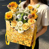 Watermeloen Durian Fruit Verpakkingsdoos Draagbare Bloemige Handtas Robuuste Kartonnen Cadeaudoos voor Verse Producten Groothandel Leveringen