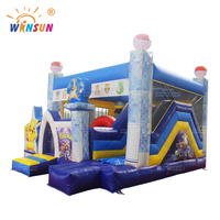 WINSUN Château gonflable commercial pour enfants, avec souffleur d'air et kit de réparation