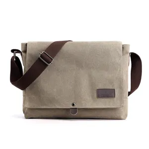 Saco do estilingue do ombro de alta qualidade masculino corpo transversal ocasional do curso lona sacos do mensageiro saco crossbody para homens