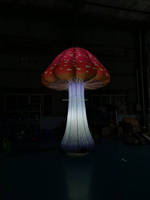 Ballon gonflable LED coloré en forme de champignon Alice au pays des merveilles, personnalisable en couleur et taille, en tissu Oxford écologique pour scène et fête