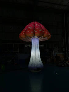 Modèle de champignon gonflable lumineux coloré <span class=keywords><strong>Alice</strong></span> au <span class=keywords><strong>pays</strong></span> <span class=keywords><strong>des</strong></span> <span class=keywords><strong>merveilles</strong></span>, ballon de champignon gonflable LED pour la décoration de scène et de fête - Product Image 2