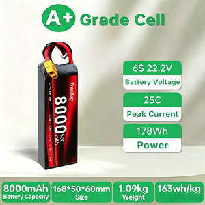 FPV Batterij Lipo Li-ion Lithium Oplaadbare Reserve Batterij Vliegvoeding Lange Levensduur Lichtgewicht 3S 4S 6S 7.4V 11.1V 8000mAh - Product Image 3