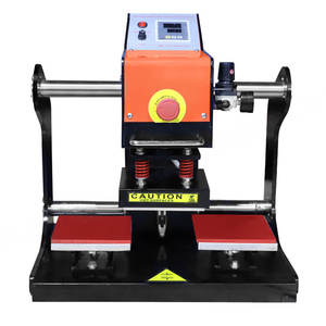 Máquina de prensa de calor automática neumática de doble estación Disen DSH-16E para impresión de parches de vinilo de transferencia PU Flex personalizados para prendas - Product Image 2