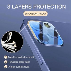 Protector de Pantalla de Vidrio Templado para Lente de Cámara, Cubierta de Vidrio para Cámara de Teléfono Móvil para iPhone 11 12 13 14 15 16 - Product Image 4