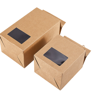 Boîte cadeau pour emballage de thé, boîte en <span class=keywords><strong>papier</strong></span> pliable universelle <span class=keywords><strong>vide</strong></span>, <span class=keywords><strong>papier</strong></span> kraft avec fenêtre, emballage simple pour aliments et boissons avec corde en chanvre - Product Image 6