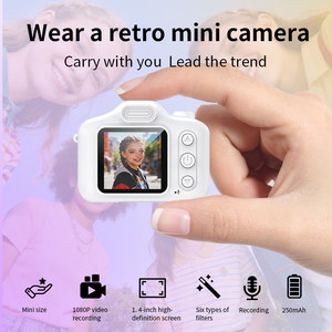 Câmera Digital Mini 1080P HD Retro da Fábrica Eletrônica DLC Shenzhen com Tela IPS de 1.3" para Presentes de Viagem para Crianças - Product Image 3
