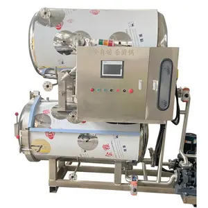 Pasteurizador de túnel de geleia enlatada contínua tipo bobina UHT, máquina de envelhecimento para sorvete e pasteurização, tipo banho de água