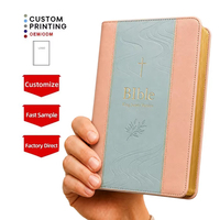 Bible à couverture rigide grand format pour l'étude, impression personnalisée en gros, fabrication OEM, directement de l'usine, cadeau religieux