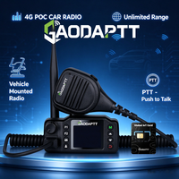 Radio talkie-walkie 4G GaodaPTT avec carte SIM, système Android, GPS, WIFI, plateforme OEM, LTE, interphone mobile pour voiture, radio bidirectionnelle mondiale