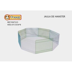 Cage pour hamster Yommy 35x23x8 cm, enclos octogonal en fil métallique pour animaux de compagnie - Product Image 3