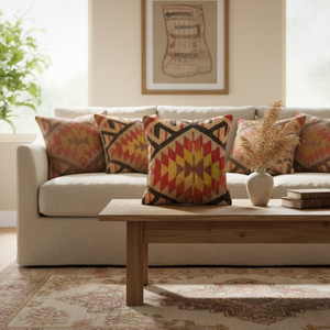 Hand Woven Turkish Old Kilim Cushion - Pillow Cover - Product Image 3