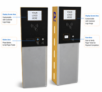 Dispensador de Boletos de Estacionamiento con Red LAN/Nube, Resistente al Agua IP66, Terminal de Validación de Salida con Tarjeta QR/IC Anti-Embestidares
