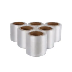 PP-11-100 Plastic Clear PP Packing Tape For Strapping Machine Transparent Opp Strapping Bundling Film opp tape roll