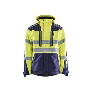 BLAKLADER - 449619183389S Chaqueta de concha de alta visibilidad Amarillo/Azul marino-EAN 7330509714843 ROPA DE TRABAJO DE LA HI-VIS - Product Image 1