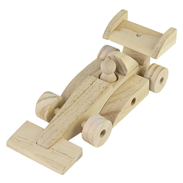 Jouet de peinture en bois pour enfants, voiture de course F1