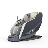 Fauteuil de massage électrique de luxe à rouleaux fixes, zéro gravité, chauffant, avec chargeur sans fil pour le bureau