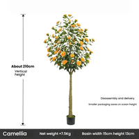 Camélia artificiel en plastique de 60 à 150 cm avec pots pour décoration de bureau, intérieur et extérieur, jardin, maison, bureau, fleur lumineuse
