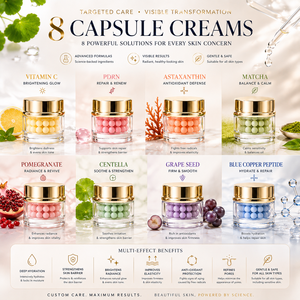 Crema Viso con Capsule di Astaxantina, Idratante Antiossidante Avanzato Anti-Età per Pelle Spenta, Illuminante, Rassodante <span class=keywords><strong>e</strong></span> Idratazione Profonda - Product Image 6