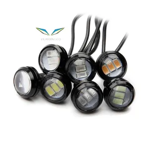 HearxinLED אדום לבן ענבר כחול נשר העין 3SMD 5630 LED רכב DRL בשעות היום ריצת נהיגה אות אור הנורה 12V