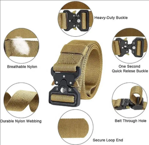 Biểu Tượng Tùy Chỉnh In Jacquard Dày <span class=keywords><strong>Nylon</strong></span> Chiến Thuật Thắt Lưng Thắt Lưng Dây Đeo Cho Nam Giới Nhiệm Vụ Nặng Nề Hợp Kim Khóa Ngoài Trời <span class=keywords><strong>Webbing</strong></span> Vành Đai - Product Image 4